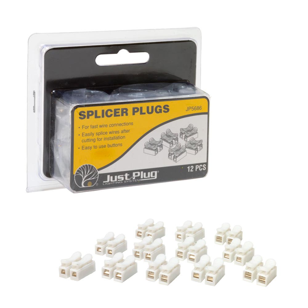 Woodland Scenics Just Plug Lighting JP5686 Splicer Plugs
