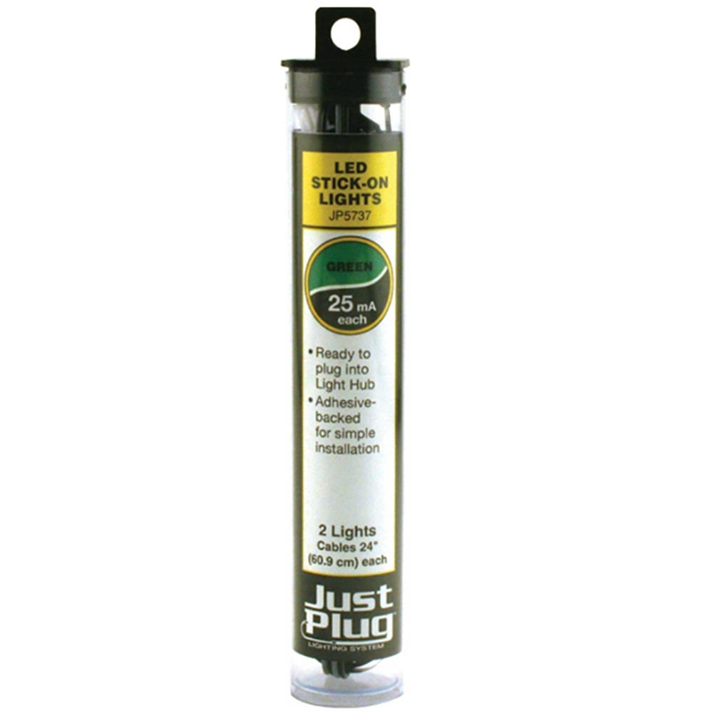 Woodland Scenics Just Plug Lighting JP5737 Green LED Stick-On Lights