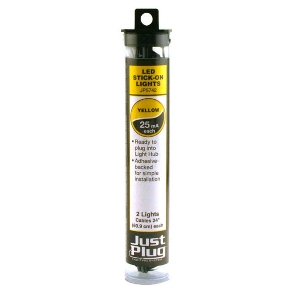 Woodland Scenics Just Plug Lighting 5742 Yellow Stick-on LED Lights