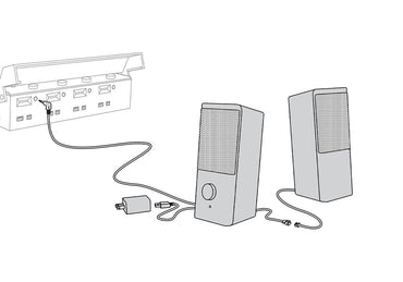 Woodland Scenics Just Plug Stereo Room Speakers L&R UK WJS6969