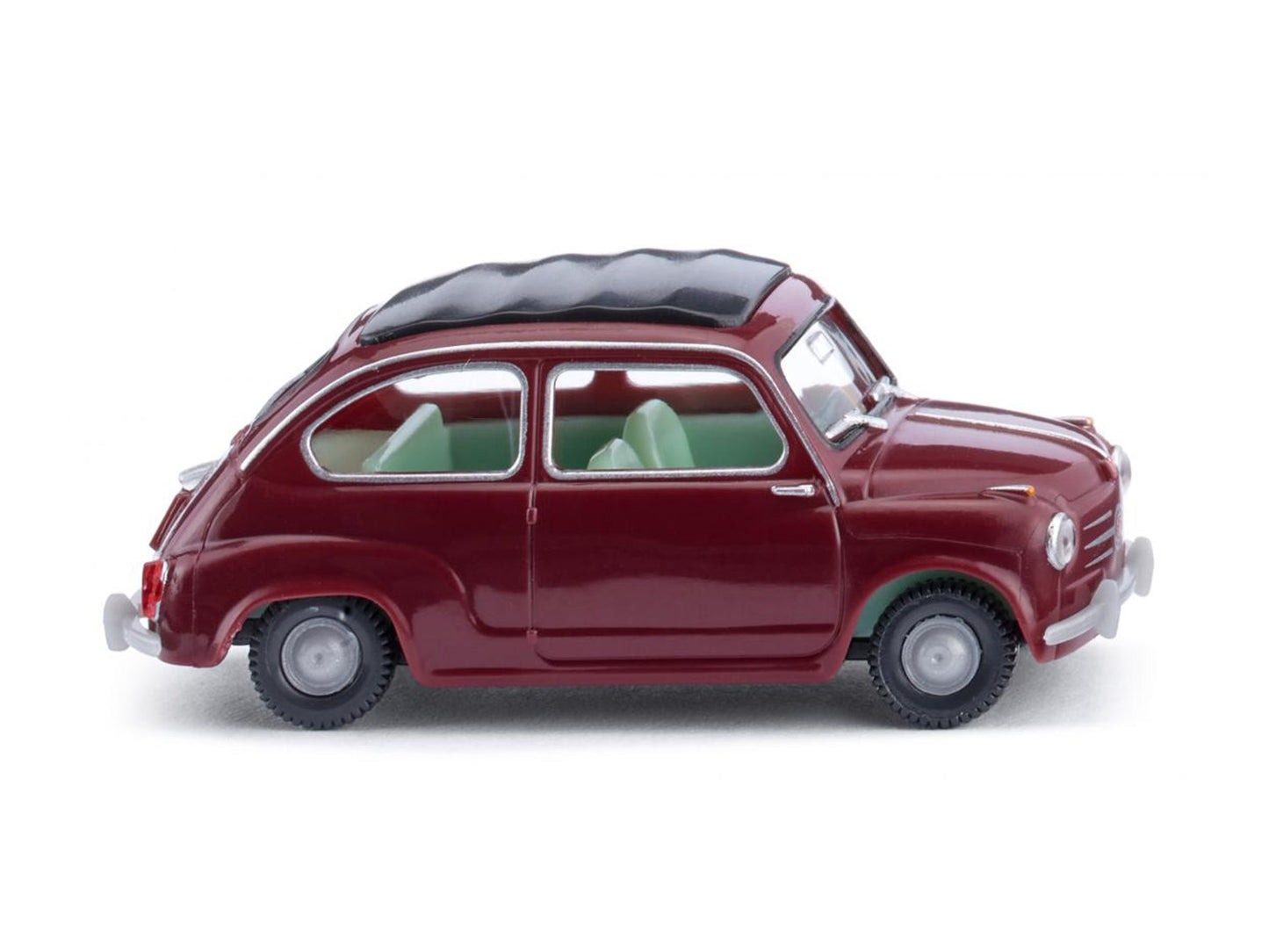 Wiking Fiat 600 Wine Red 1955-64 WK009908 HO Gauge