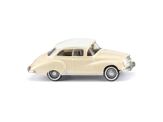 Wiking 12504 DKW Coupe Ivory Beige 1958-63 HO Gauge