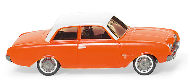 Wiking Ford 17M Taunus Orange w/White Roof 1960-64 WK020001 HO Gauge