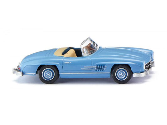 Wiking MB 300 SL Cabriolet Light Blue 1957-63 WK023301 HO Gauge