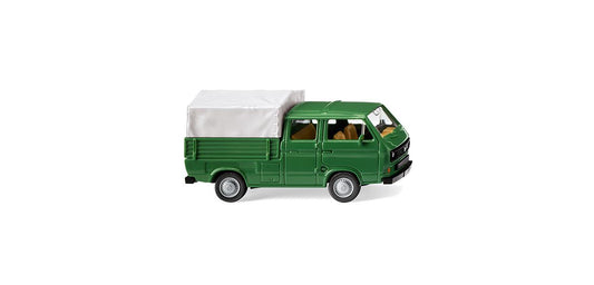 Wiking VW T3 Crew Cab Grass Green 1979-92 WK029309 HO Gauge