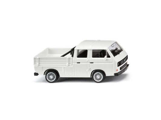 Wiking VW T3 Double Cabin Crew Cab White 1979-92 WK029310 HO Gauge
