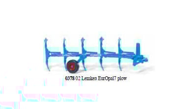Wiking 037802 Lemken EurOpal7 Plough HO