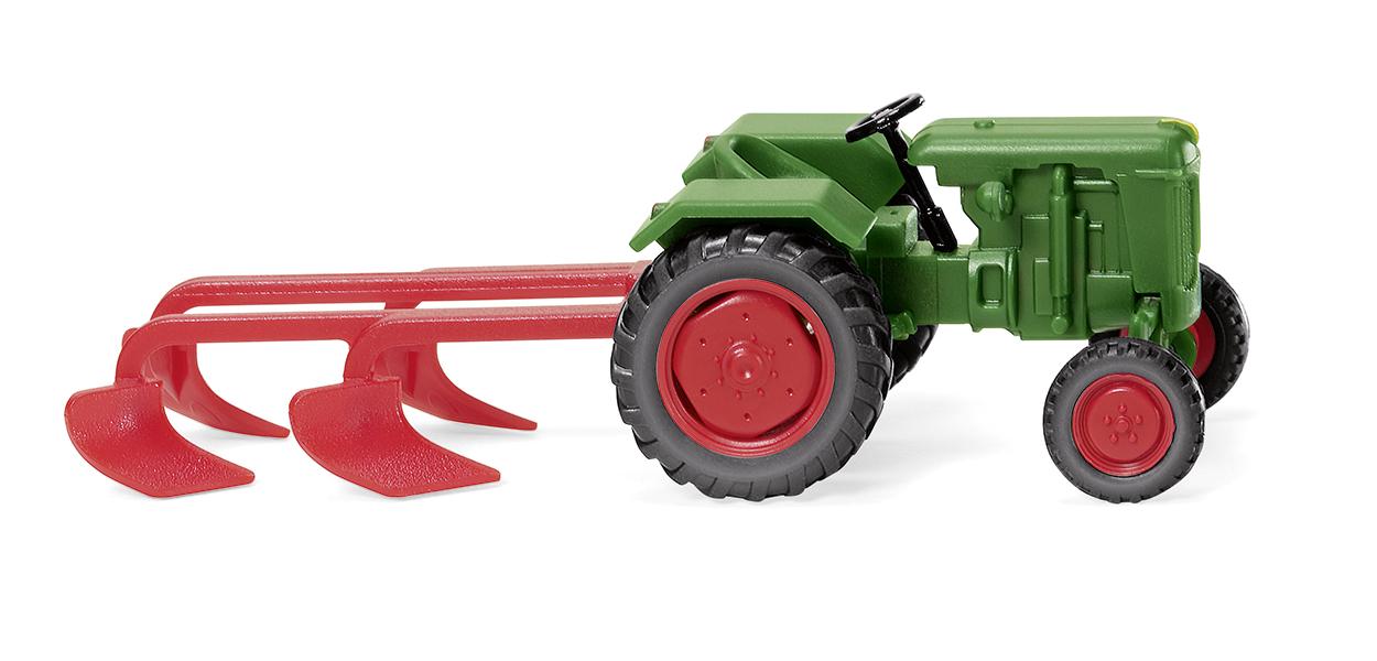 Wiking 039802 Normag Faktor 1 with Plough Leaf Green 1953-55 HO