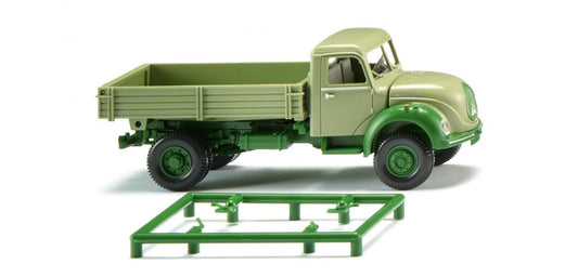 Wiking Magirus Flatbed Tipper Light Green 1957-67 WK042496 HO Gauge
