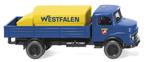 Wiking 043801 MB Westfalen Flatbed Lorry with Mountable Tank HO