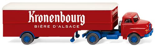 Wiking 051322 Saviem Box Semitrailer Kronenbourg HO