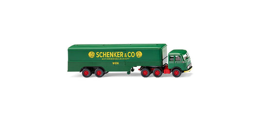 Wiking MB LPS 333 Schenker Box Semitrailer 1958-61 WK051327 HO Gauge