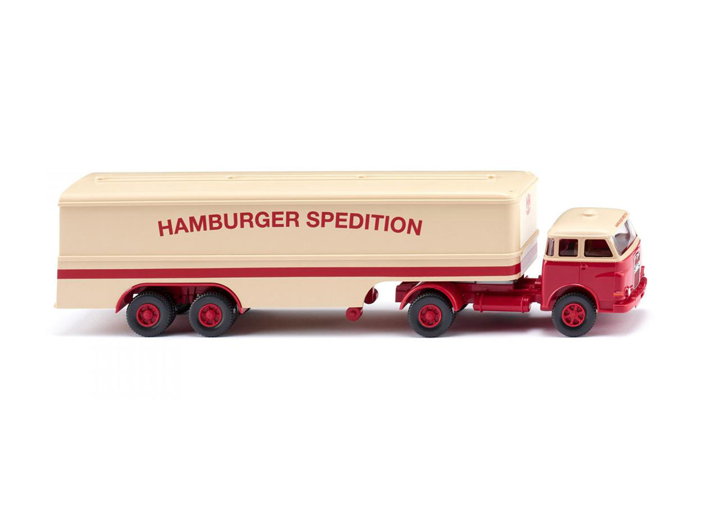 Wiking 51329 MAN Pausbacke Box Semitrailer Hamburger Spedition 1960-67 HO Gauge
