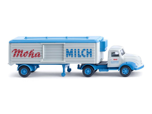 Wiking Magirus S 3500 Moha-Milch Refrigerated Semitrailer 1958-67 WK052004 HO