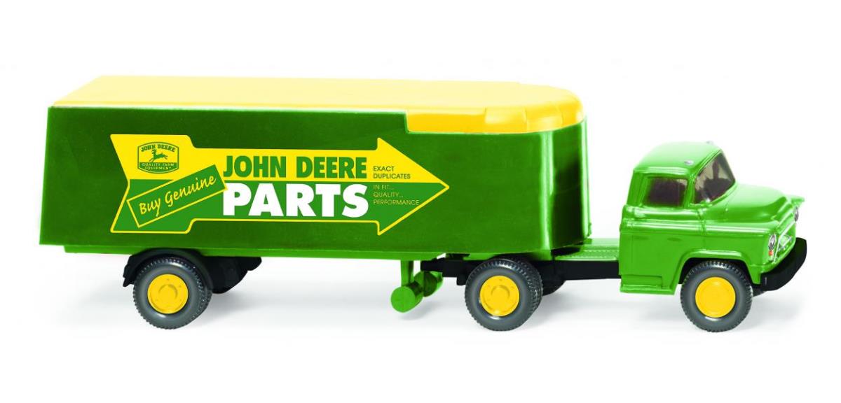 Wiking 052103 Chevrolet John Deere Box Semitrailer 1955-57 HO