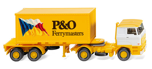 Wiking DAF 20' Container Semitrailer 'P&O Ferrymasters' 1980-84 WK052603 HO Gauge