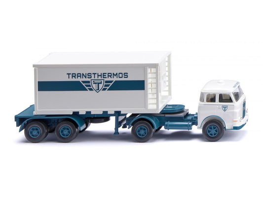 Wiking MAN 20' Container Semi Truck Transthermos 1960-67 WK052605 HO Gauge