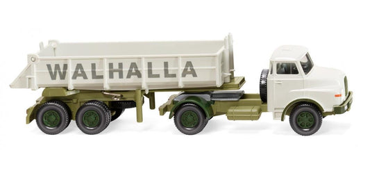Wiking MAN Rear Tipper Semi Truck Walhalla 1969-94 HO Gauge Diecast Vehicle WK067707