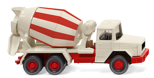 Wiking 068205 Magirus Deutz Concrete Mixer White/Red HO