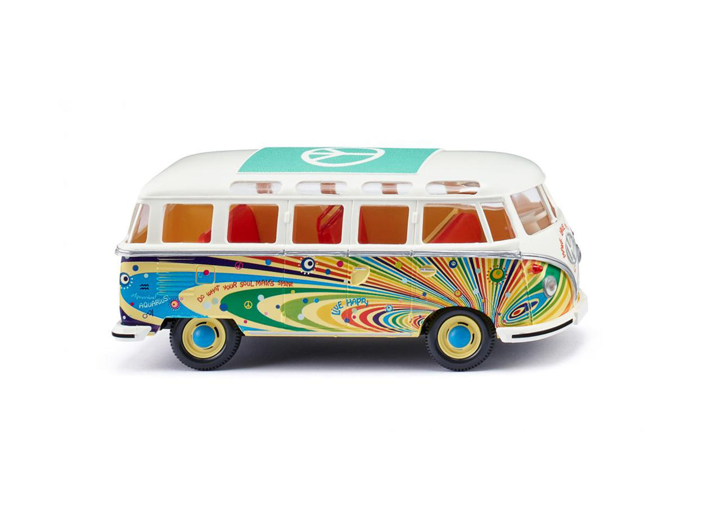 Wiking 76502 VW T1 Samba Bus Flower Power HO Gauge