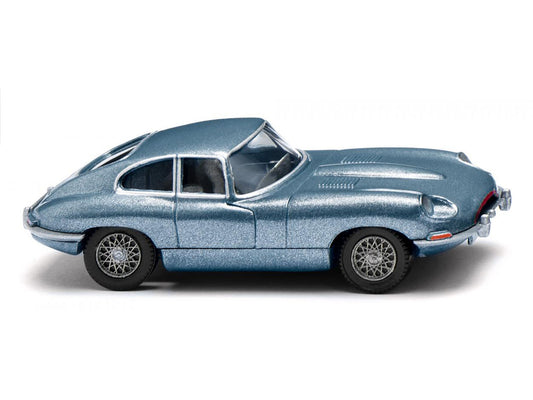 Wiking Jaguar E-Type Coupe Opalescent Blue Metallic 1961-75 WK080304 HO Gauge