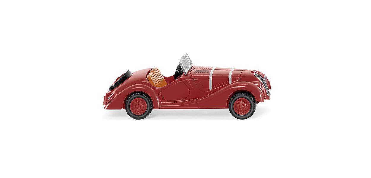 Wiking BMW 328 Wine Red 1937-39 HO Gauge WK082804