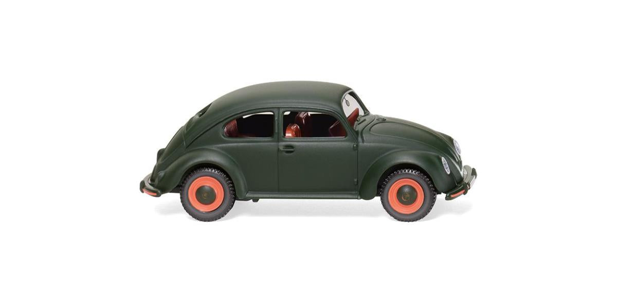 Wiking 083018 VW Pretzel Beetle Dark Matt Green 1946 HO