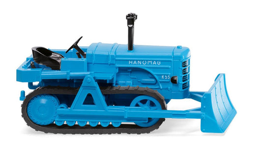 Wiking 084436 Hanomag K55 Crawler Tractor Bulldozer Light Blue 1952-60 HO