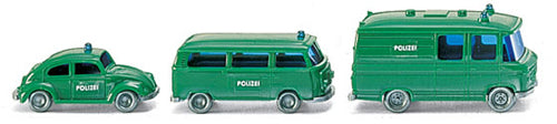 Wiking 093500 Police Emergency Car Set N Gauge