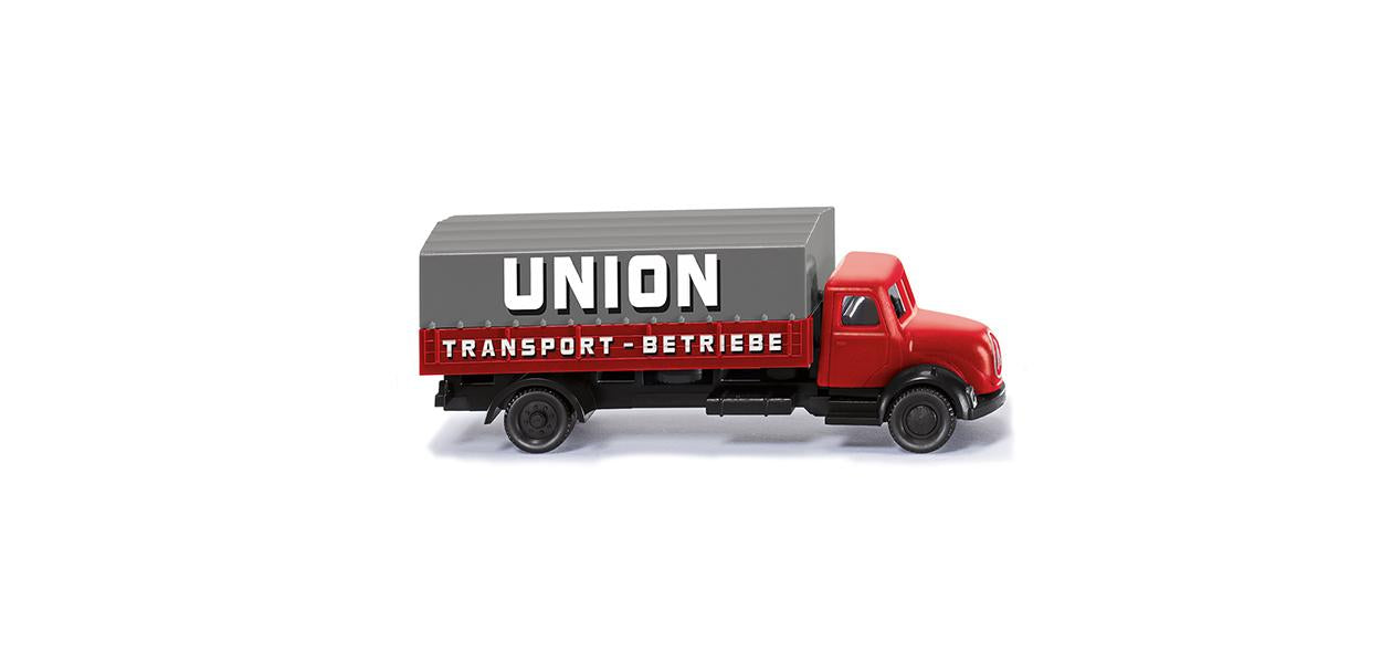 Wiking Magirus Flatbed Lorry Union Transport 1958-67 WK094906 N Gauge