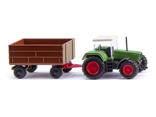 Wiking Fendt Favorit Tractor with Trailer WK096004 N Gauge
