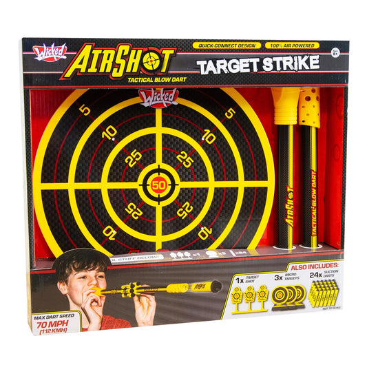 Wicked AirShot Target Strike Blow Dart Toy Age 8+