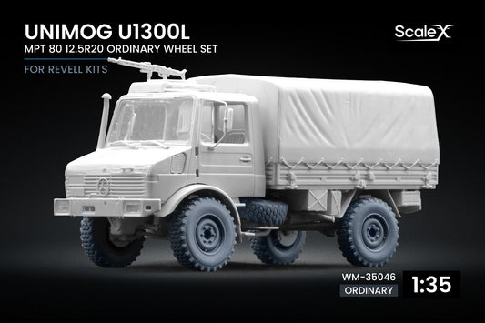 ScaleX Unimog U1300L MPT 80 Ordinary Wheel Set For Revell 1:35 Model Kits