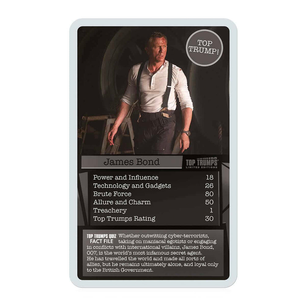 James Bond 007 Every Assignment Top Trumps Specials Card Game