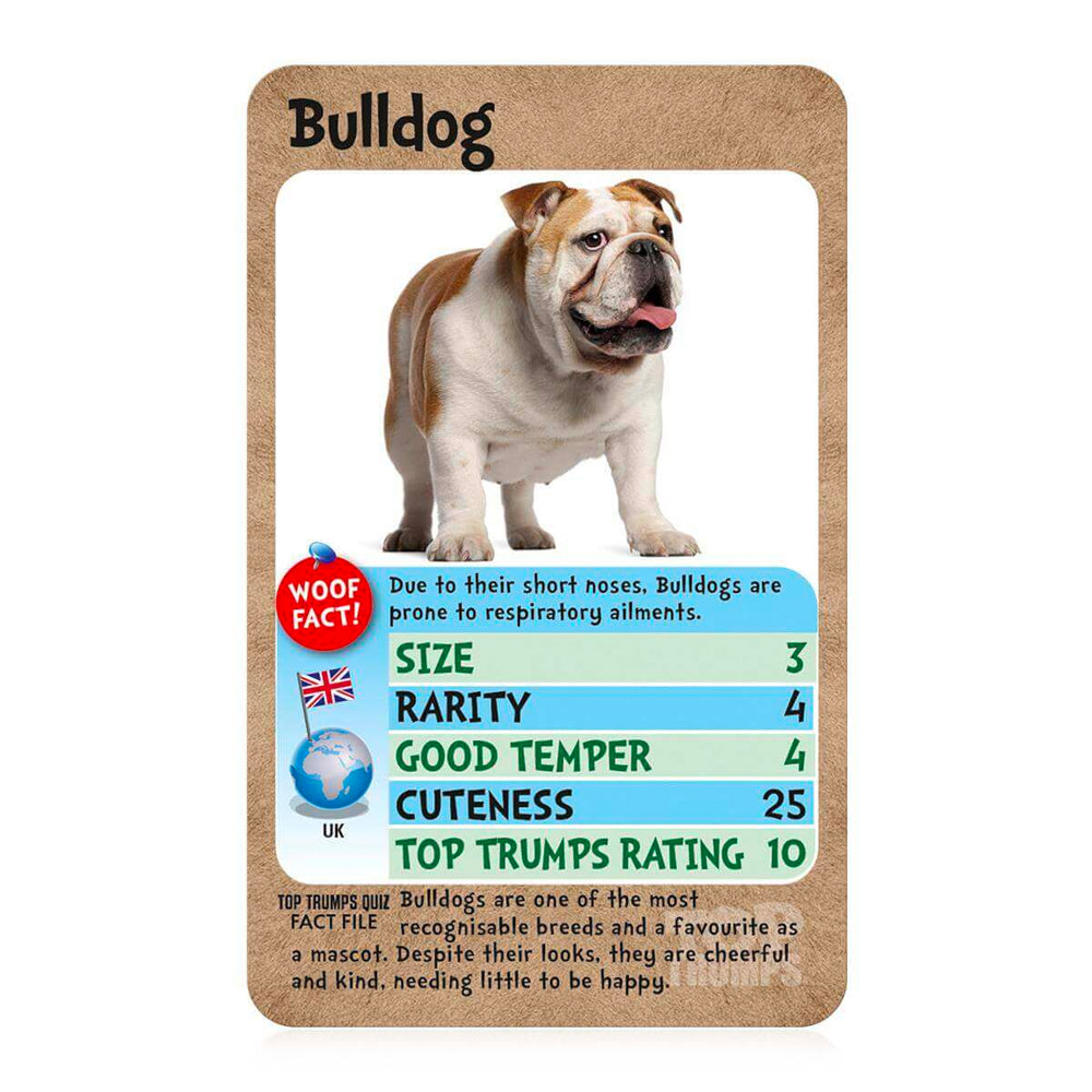 Dogs Top Trumps Card Game