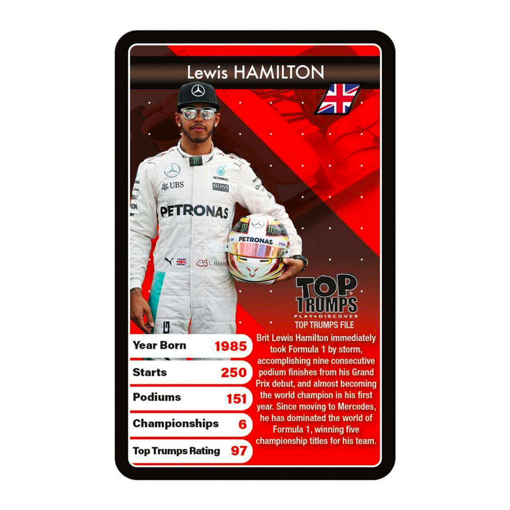 Grand Prix Heroes Top Trumps Card Game