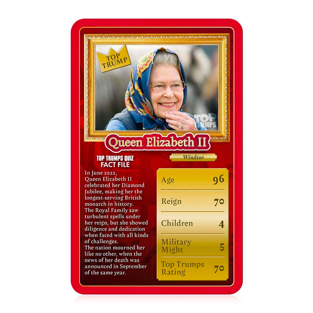 Kings and Queens Top Trumps Classics Top Trumps Card Game