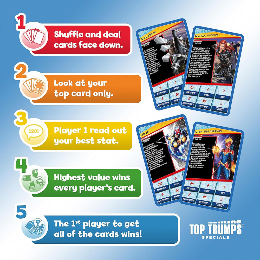 Marvel Universe Volume 2 Top Trumps Specials Card Game