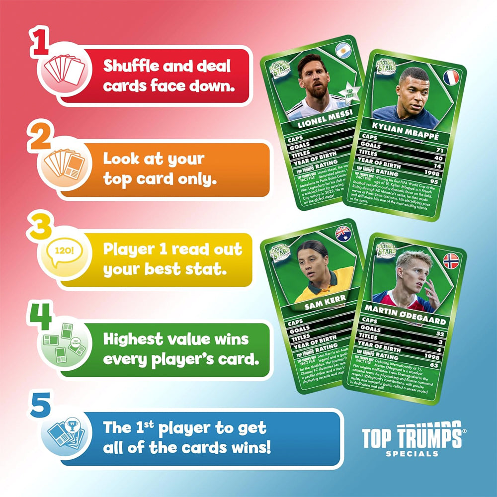 World Football Stars Top Trumps Specials Card Game