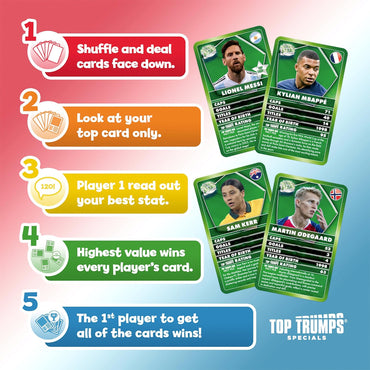 World Football Stars Top Trumps Specials Card Game