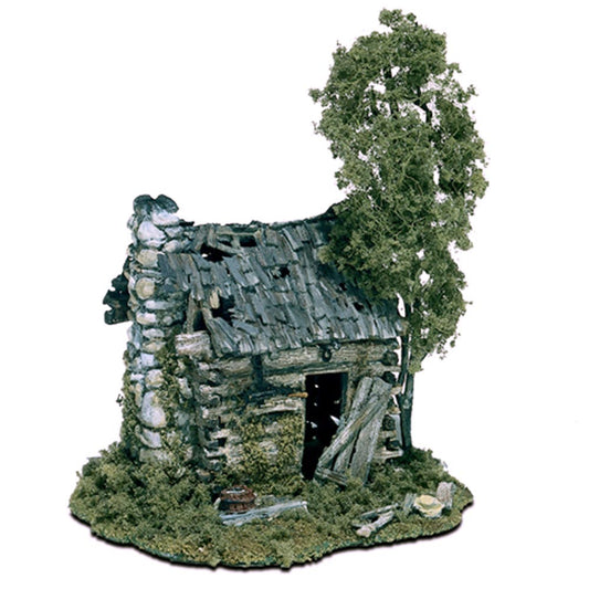 Woodland Scenics M101 Abandoned Log Cabin HO Gauge
