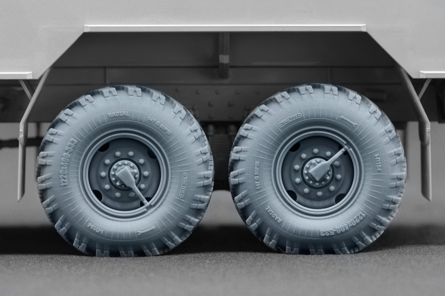 ScaleX Kamaz 4310 Weighted Wheel Set For Trumpeter 1:35 Model Kits