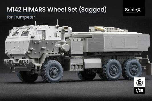 ScaleX HIMARS V1 Weighted Wheel Set For Trumpeter 1:35 Model Kits