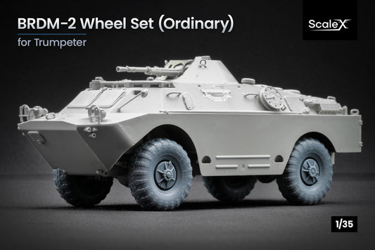 ScaleX BRDM 2 Ordinary Wheel Set For Trumpeter 1:35 Model Kits