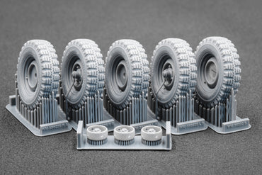 ScaleX Unimog 404 10.5-20 MPT Weighted Wheel Set For ICM, AK Revell 1:35 Model Kits