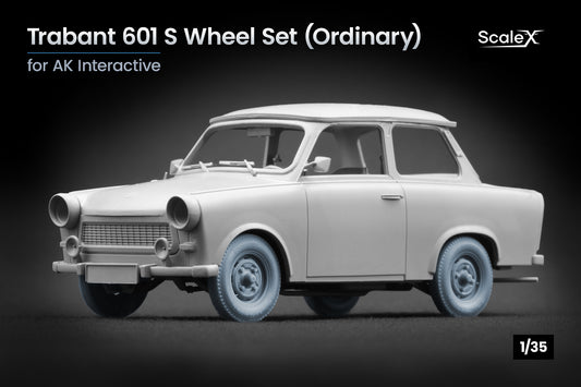 ScaleX Trabi 601 S Ordinary Wheel Set For AK 1:35 Model Kits