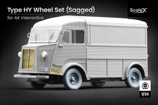 ScaleX Type HY Type Weighted Wheel Set For AK 1:35 Model Kits