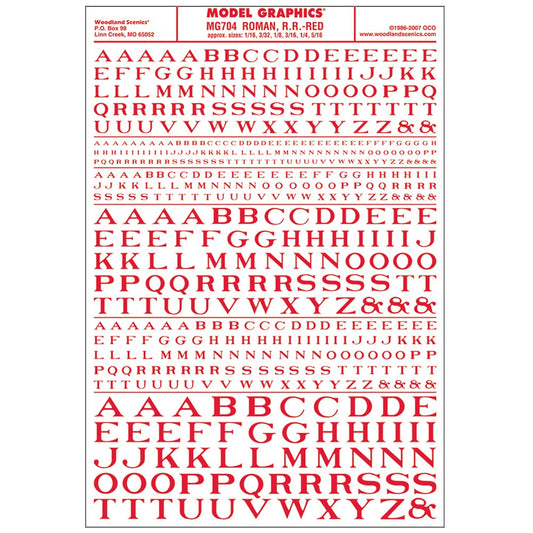 Woodland Scenics MG704 Roman R.R. Red