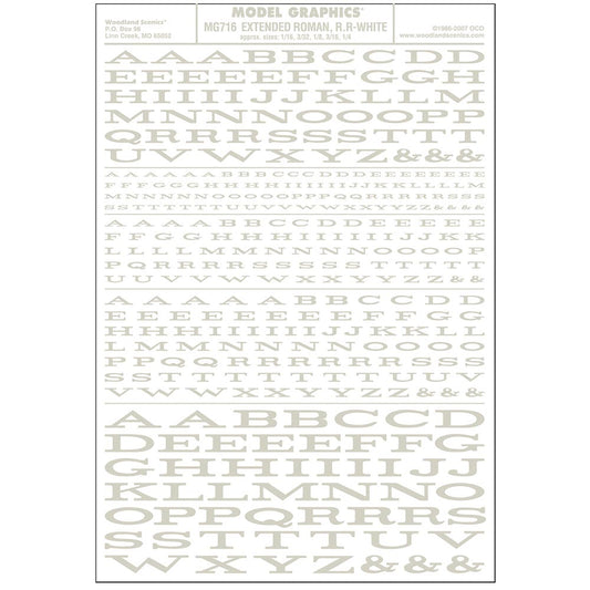 Woodland Scenics MG716 Extended Roman R.R. White