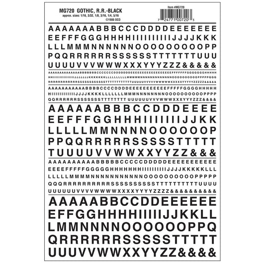 Woodland Scenics MG720 Gothic R.R. Black